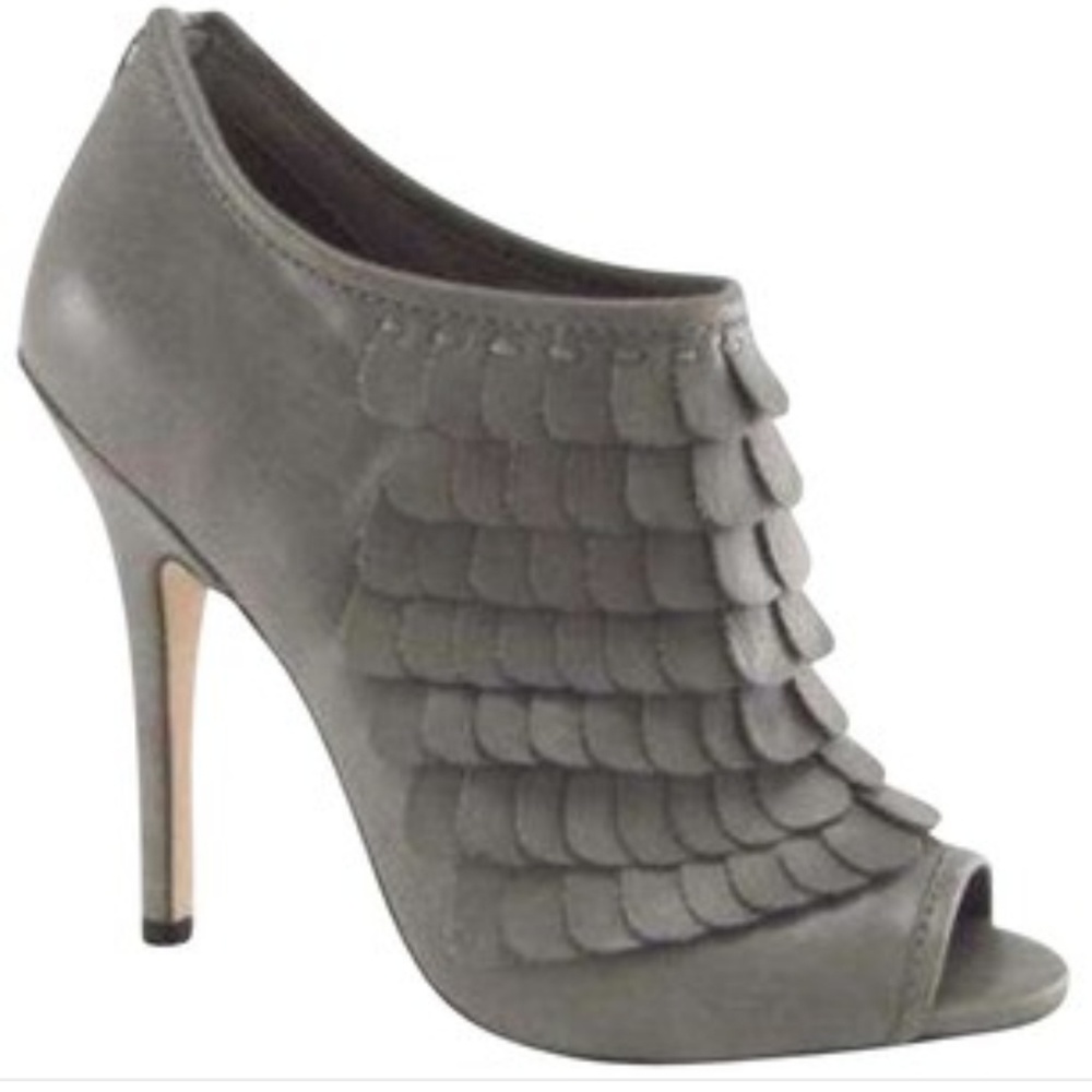 Bakers Grey Ruffle Heels